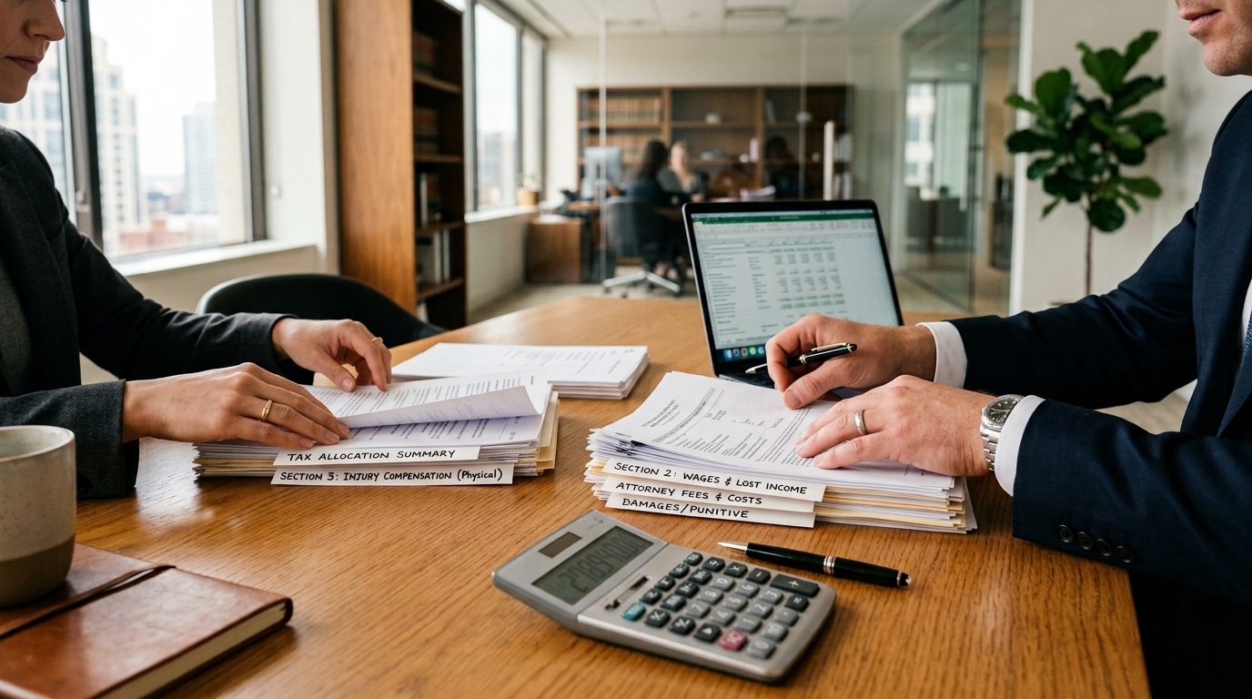 Settlement agreement allocation and tax reporting review